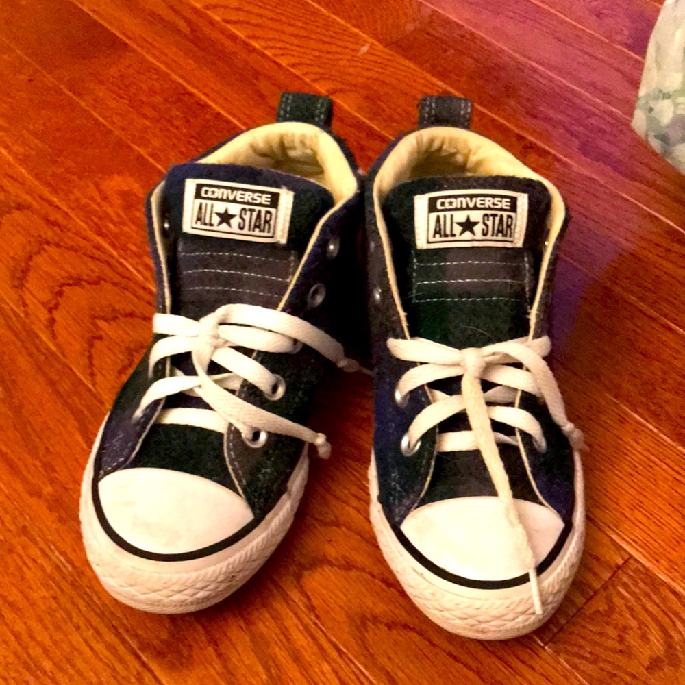 Plaid Boys Converse